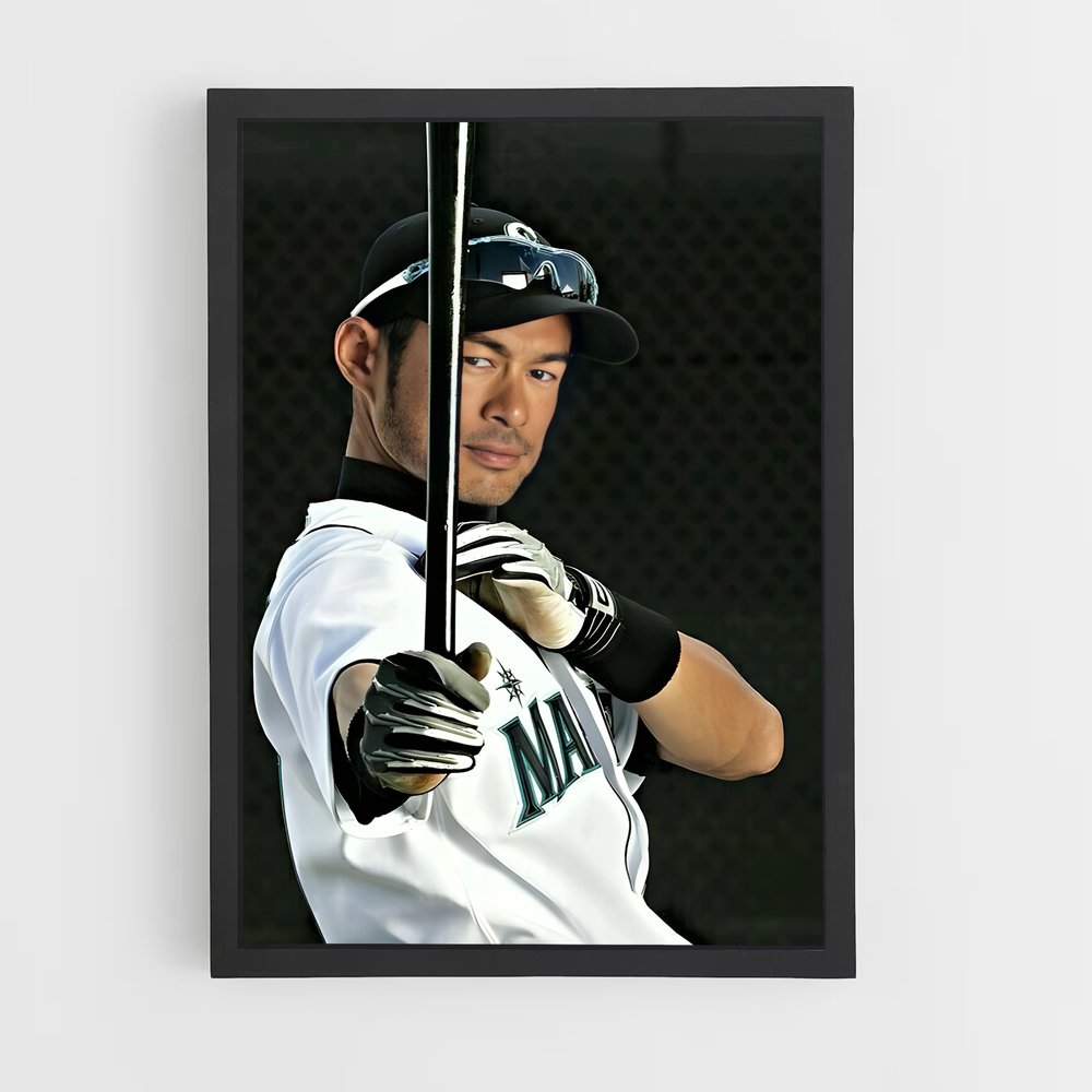 Poster Ichiro suzuki – affiche Baseball (vue 2)